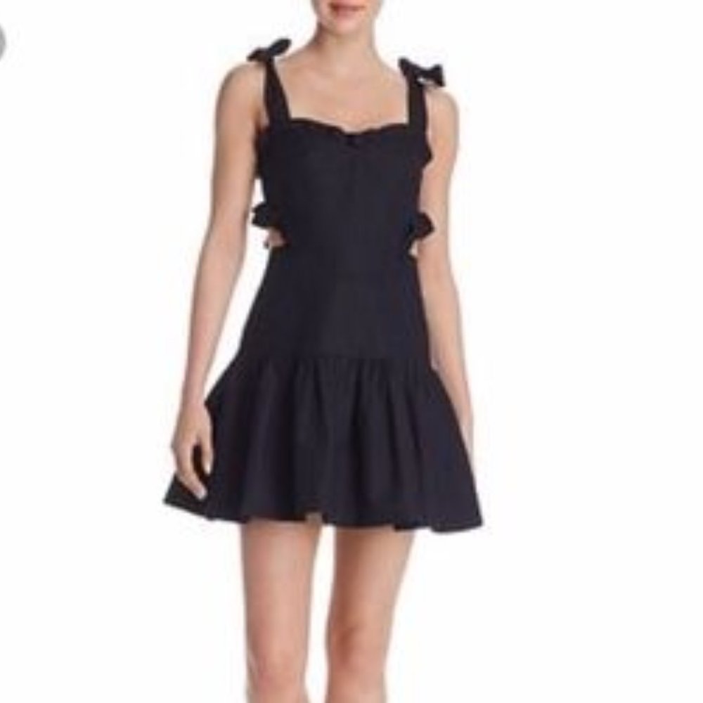 Rebecca Taylor Corset Style & Side Cut Out Mini Dress - Picture 3 of 11